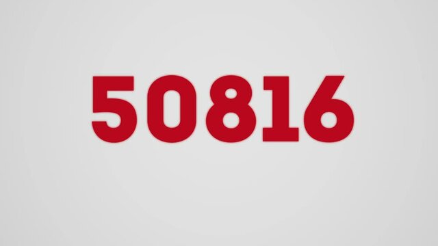60k Minimalistic counter video for social networks. Video introduction for the reaching 60000 subscribers, followers or likes.