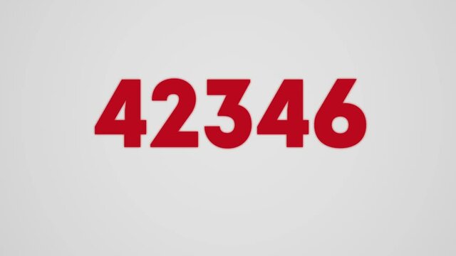 50k Minimalistic counter video for social networks. Video introduction for the reaching 50000 subscribers, followers or likes.