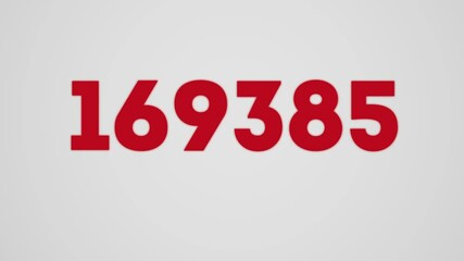 200k Minimalistic counter video for social networks. Video introduction for the reaching 200000 subscribers, followers or likes.