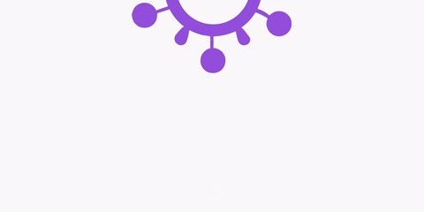 Light Purple, Pink vector texture with disease symbols.