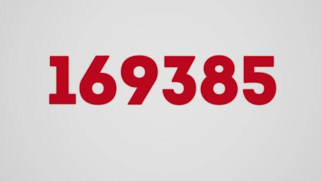 200k Minimalistic counter video for social networks. Video introduction for the reaching 200000 subscribers, followers or likes.