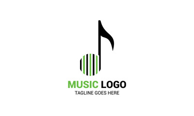 Music Logo, Icon, Sign or Symbol, music beat icon.