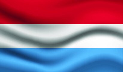 Netherlands Vector Flag. Vector illustration.
