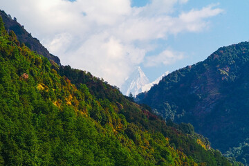 Naklejka premium Poon Hill trek, Annapurna, Nepal