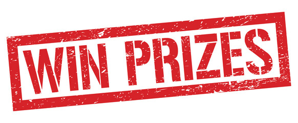 WIN PRIZES red rectangle stamp.