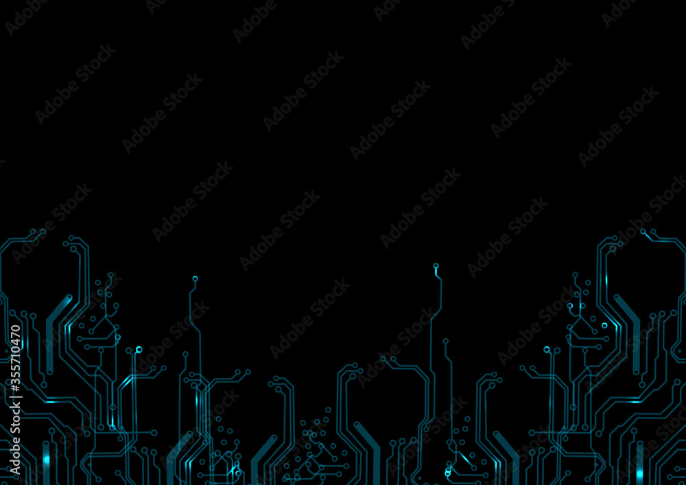 Poster abstract vector circuit design background , hi-tech digital technology concept, illustration vector 