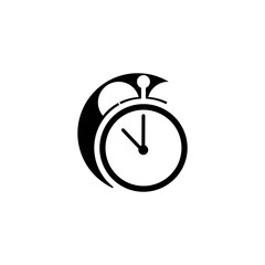 time illustration icon logo vector