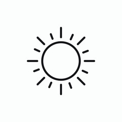 sun icon vector