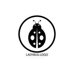 ladybug illustration icon logo vector