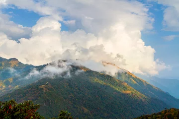 Photo sur Plexiglas Dhaulagiri Poon Hill viewpoint at noon