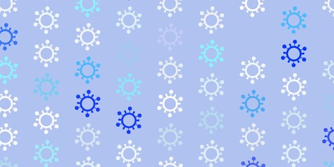 Light Pink, Blue vector template with flu signs.