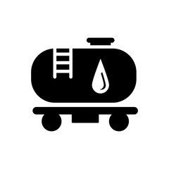 wagon for gasoline icon vector template