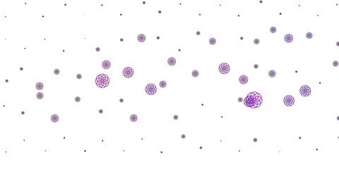 Light Purple vector template with abstract forms.