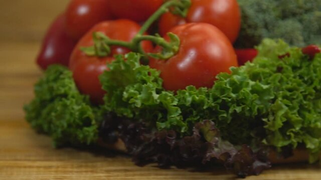 tomato cabbage and pepper