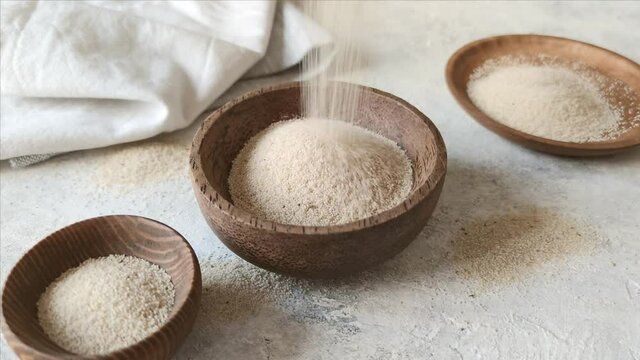 Raw uncooked fonio seeds