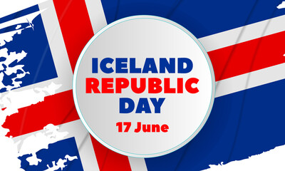 Icelandic Republic Day (Icelandic: Þjóðhátíðardagurinn). Iceland national day. Is an annual holiday in Iceland which commemorates the foundation of The Republic of Iceland 17 June 1944. 
