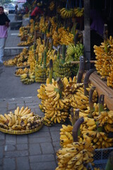 bananas on the market