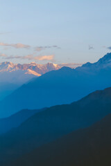 Annapurna mountains from Poon Hill viewpoint, Nepal