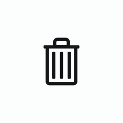 trash icon vector