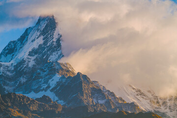 Annapurna mountains from Poon Hill viewpoint, Nepal