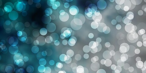 Light BLUE vector background with bubbles. Abstract colorful disks on simple gradient background. Pattern for websites.