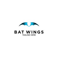 bat wings with gradation, logo design