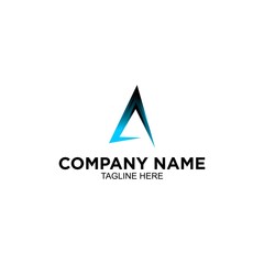 unique letter A logo design