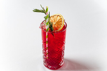 cocktail on the white background