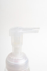 Translucent Top Pump Of A Foam Soap Plastic Bottle Dispenser