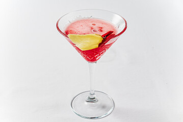 cocktail on the white background