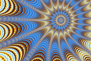 Abstract meditative color fractal background