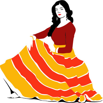 Salwar Khameez ( Churidar ) Fashion Vector Design