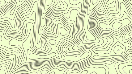 Topographic map lines background. Abstract vector illustration.