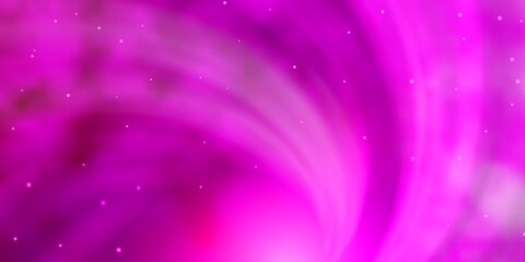 Obraz premium Light Pink vector template with neon stars. Blur decorative design in simple style with stars. Pattern for wrapping gifts.