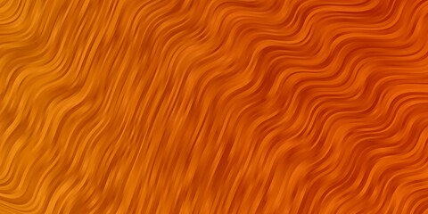 Light Orange vector layout with curves. Colorful illustration in abstract style with bent lines. Pattern for ads, commercials.