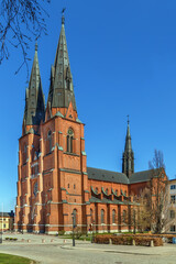 Fototapeta na wymiar Uppsala Cathedral, Sweden
