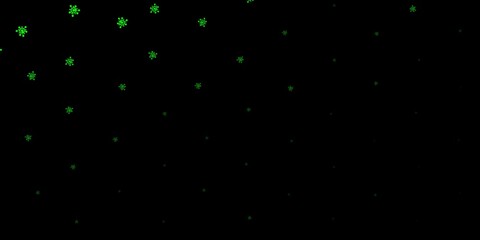 Dark green vector template with flu signs.