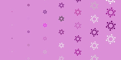 Light Pink vector template with flu signs.