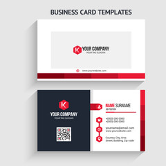 Modern and creative business card vector design template. Horizontal layout. editable business card vector. Perfect for your company. Vector illustration design. Print ready.