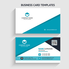 Modern and creative business card vector design template. Horizontal layout. editable business card vector. Perfect for your company. Vector illustration design. Print ready.