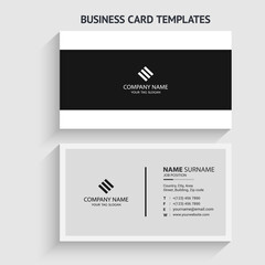 Fototapeta na wymiar Modern and minimalist business card vector design template. Horizontal layout. editable business card vector. Perfect for your company. Vector illustration design. Print ready.