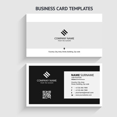 Modern and minimalist business card vector design template. Horizontal layout. editable business card vector. Perfect for your company. Vector illustration design. Print ready.