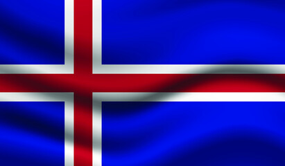 Fototapeta premium flag of iceland