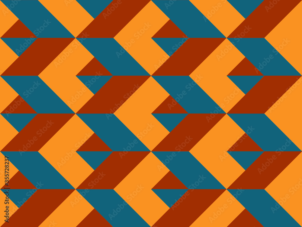 Poster image without seams. beautiful pattern on a summer theme. pattern consisting of holes and isometry. 