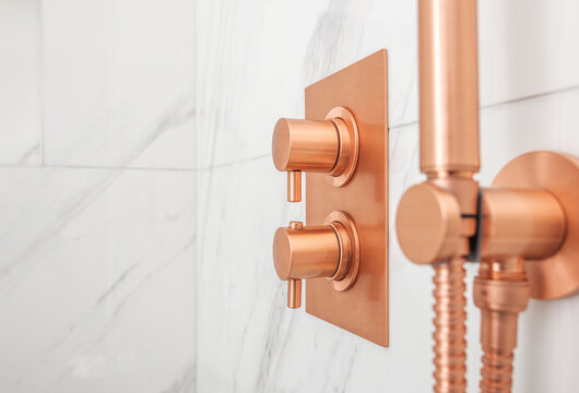 Copper Metallic Shower Water Control Valves