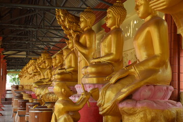 Obraz premium Buddha statues in Thai temples