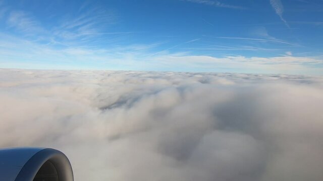 view from the plane window