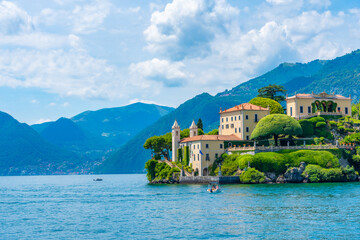 Villa del Balbianello at lake Como in Italy