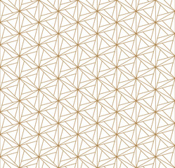 Seamless geometric pattern inspired by Japanese Kumiko ornament.