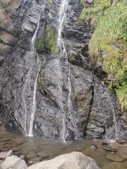 waterfall in the mountains